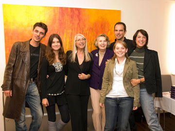 Die Familie: Michael Schubert, Vater von Jana, Nichte Jana Kolbert, Kitty Kino, Mutter Dorit Gschpf, Neffe Martin Kolbert mit Freundin Julia Herzog, Schwester Anita Kolbert